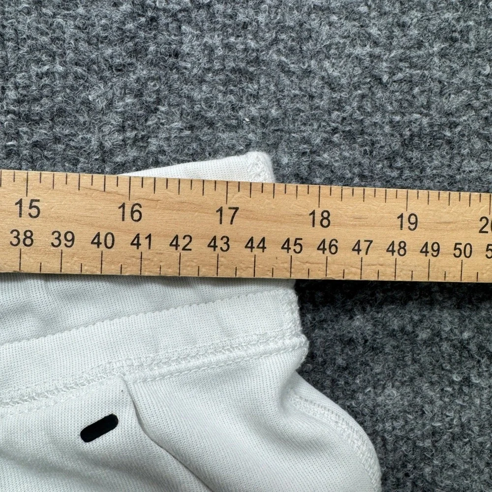 Nike Tech Fleece Jogger Pants Mens XL White Tapered Zipper Pocket Athletic